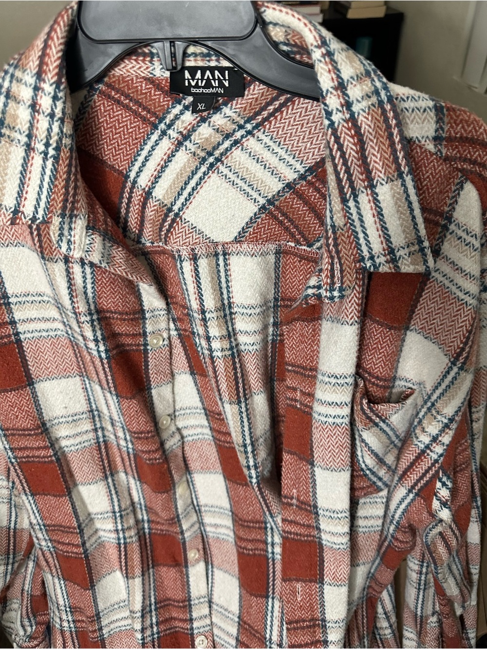 Orange fall flannel